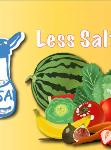 less salt intake