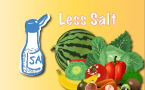 less salt intake